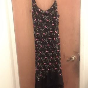Betsey Johnson vintage embroidered lace frill dres